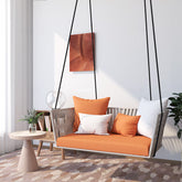 Outdoor swing balcony glider courtyard outdoor to swing Internet celebrity indoor home single double rattan cradle glider garden